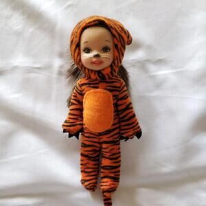 Vintage Mattel Melody Barbie in Tiger Costume 4" 2004 Halloween